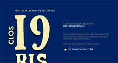 Desktop Screenshot of clos19bis.fr